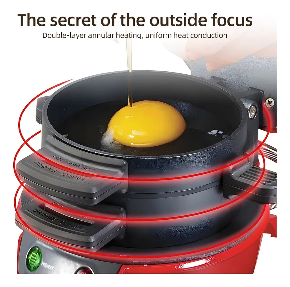 “Haz más con menos – Máquina 3 en 1 para desayunos rápidos y deliciosos”
