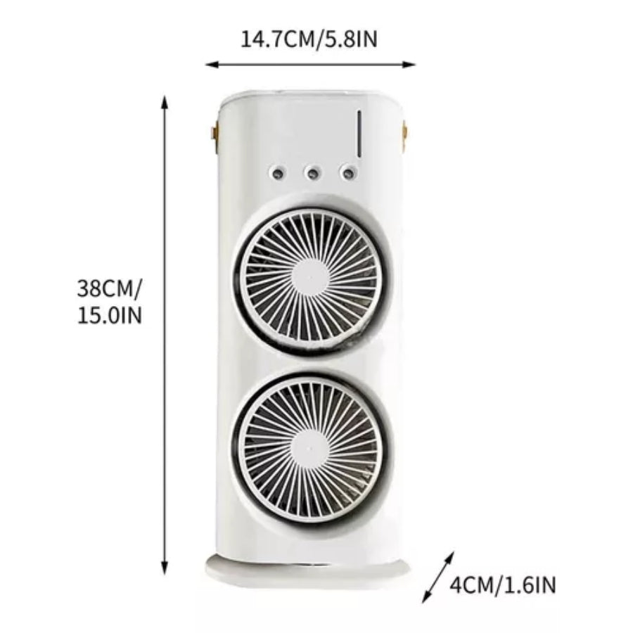 🌬️ "Refresca tu hogar con potencia doble – Ventilador Torre Doble en Oferta"